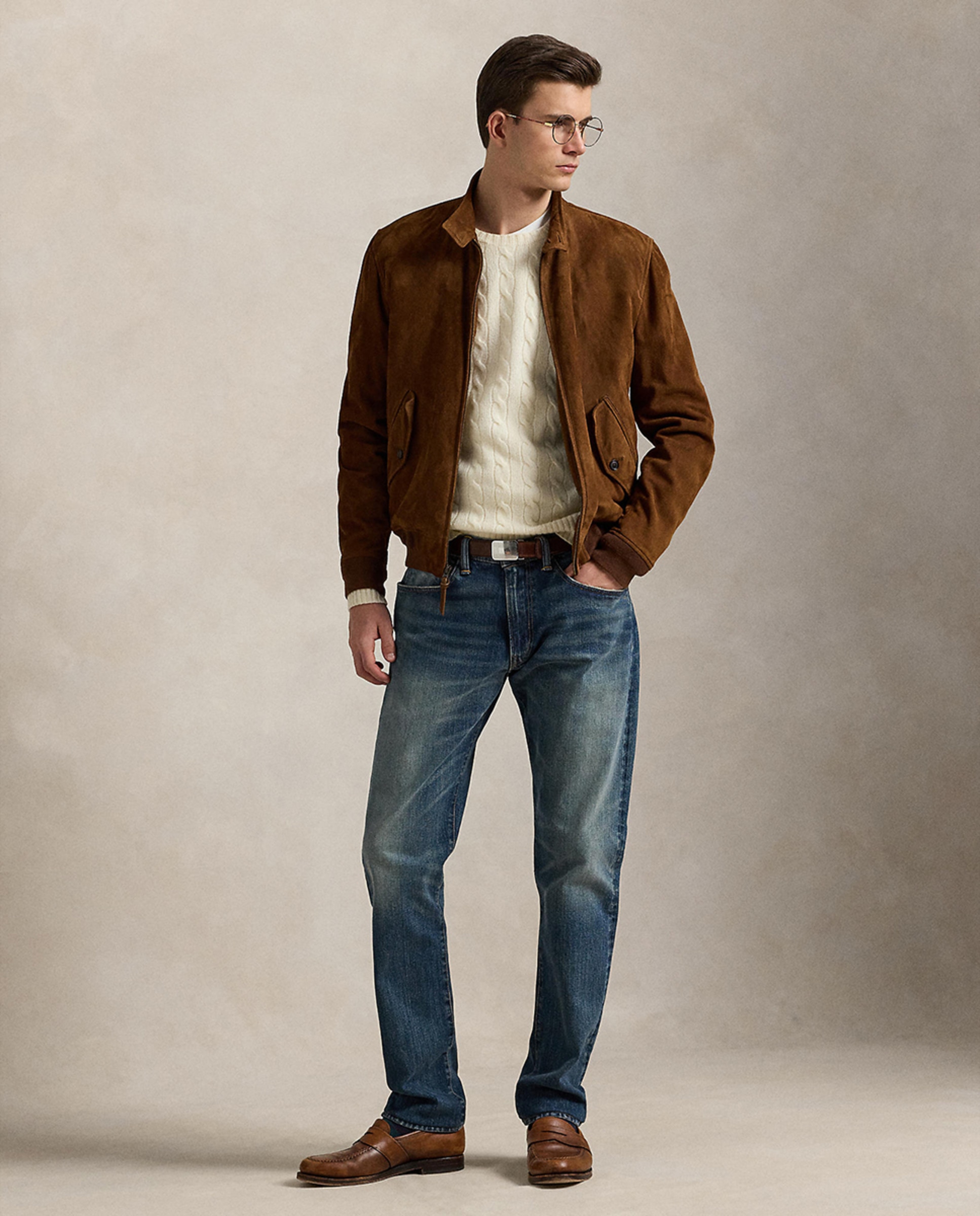 Camisola de Malha do Cabo de Lã e Caxemira Creme-5