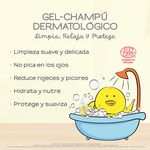 Baby Care gel- champú dermatológico 500 ml limpieza suave y delicada, relajante y protectora