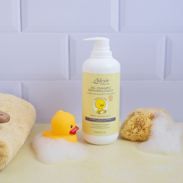 Baby Care gel- champú dermatológico 500 ml limpieza suave y delicada, relajante y protectora