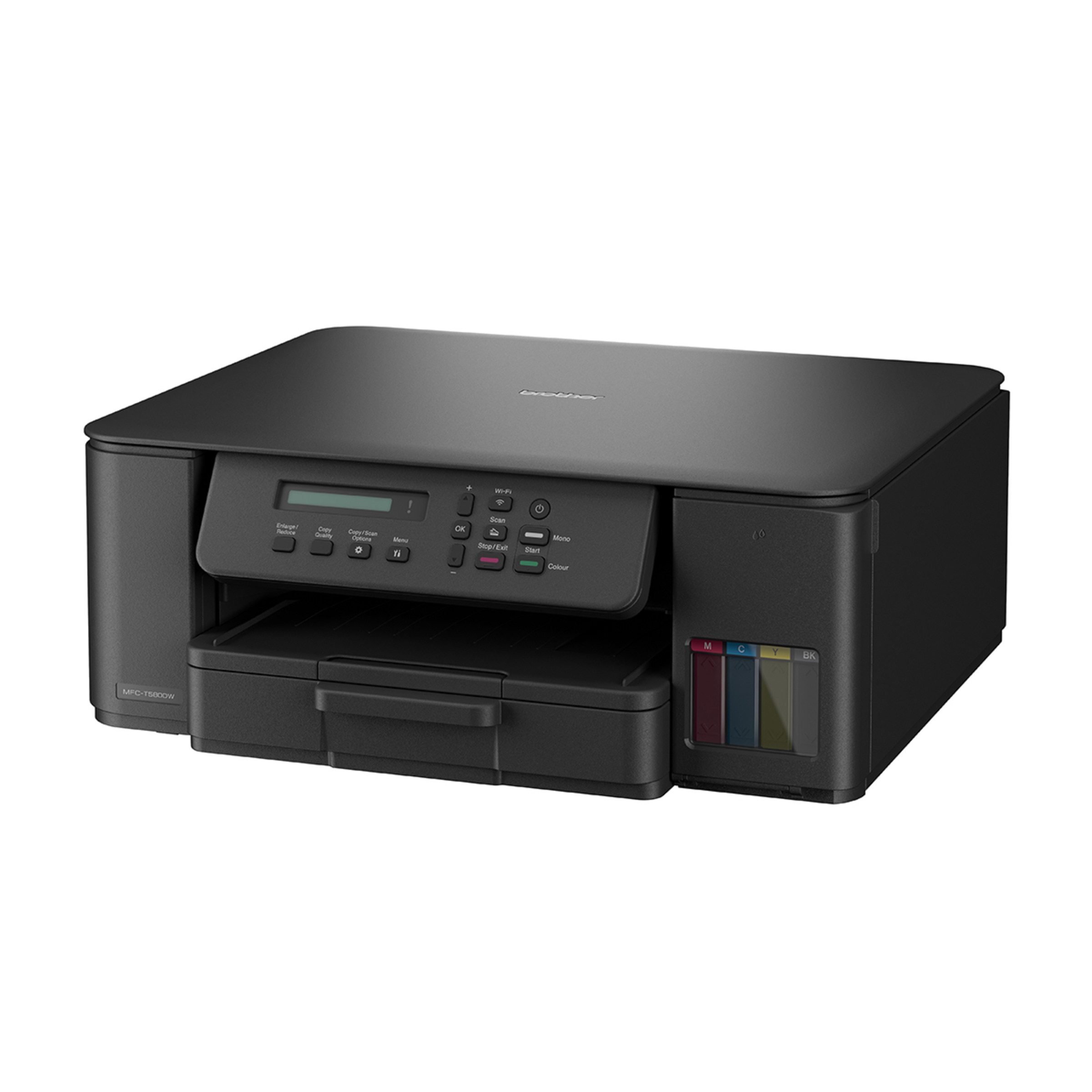 Impresora multifunción rellenable tinta Brother DCP-T580DW, Wi-Fi Negro-3