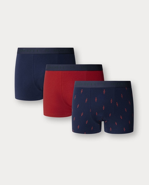 Imagem 0 de Pack de Três Boxers de Malha Combinados