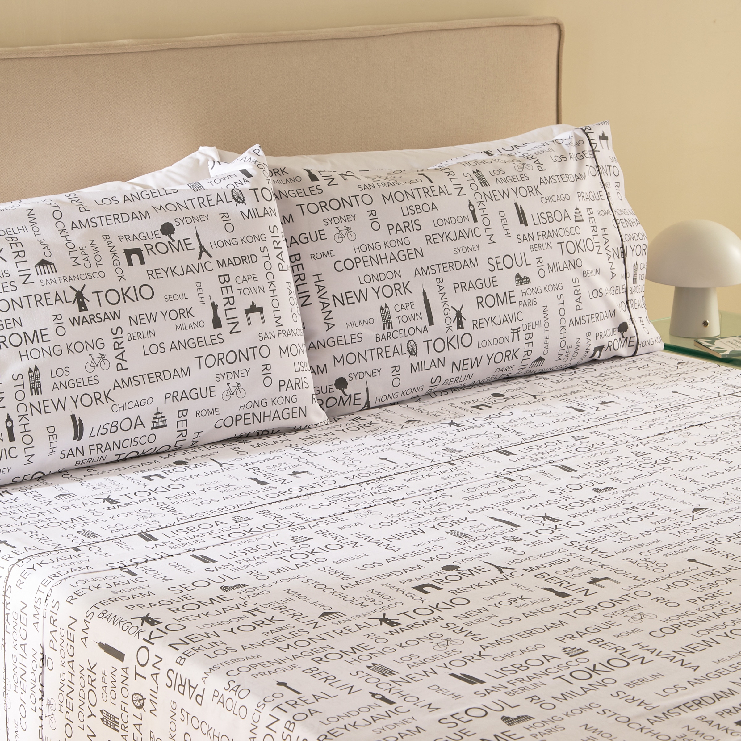 Imagen 0 de Juego de sábanas con bajera City