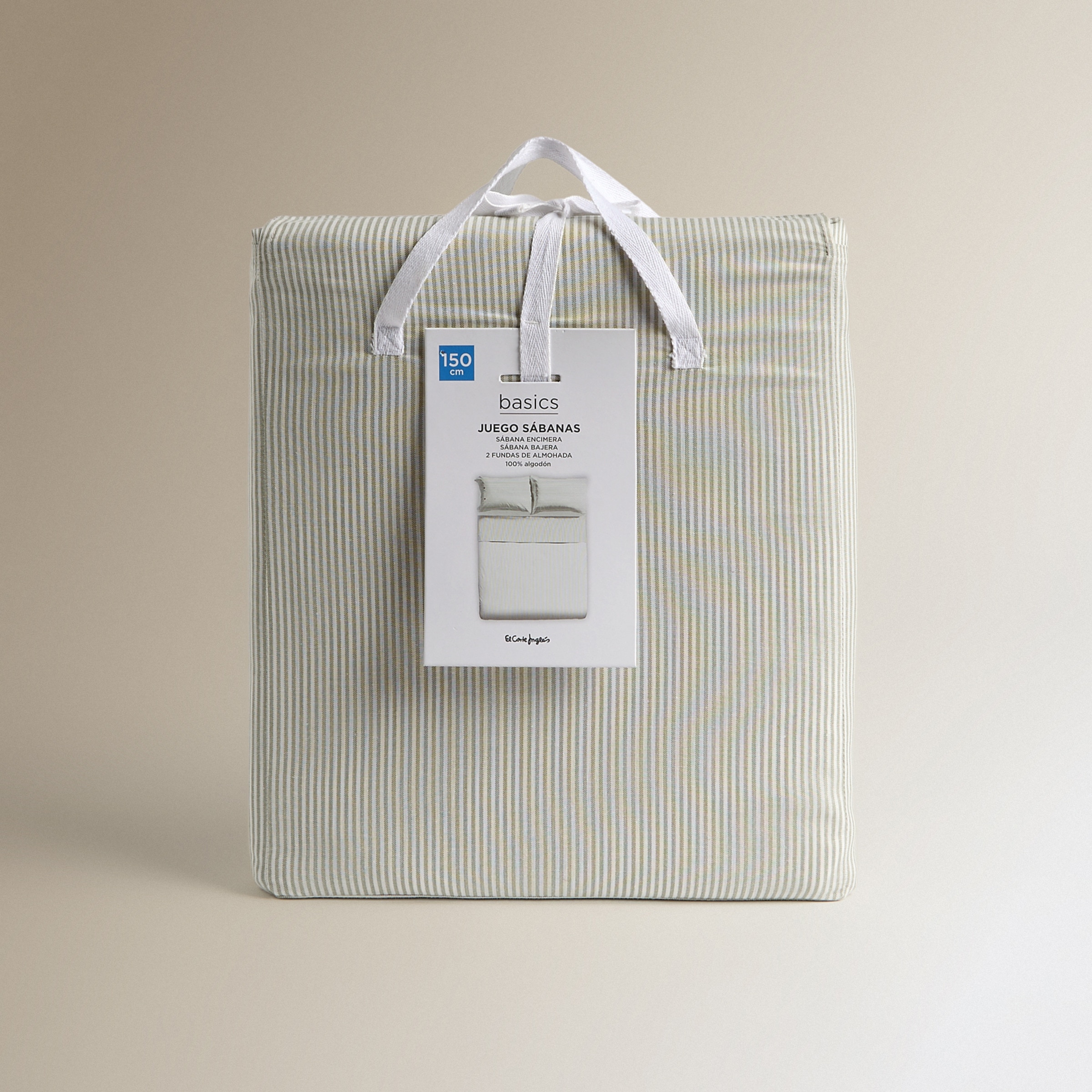 Conjunto de Lençóis com Lençol Ajustável Landi Verde-7