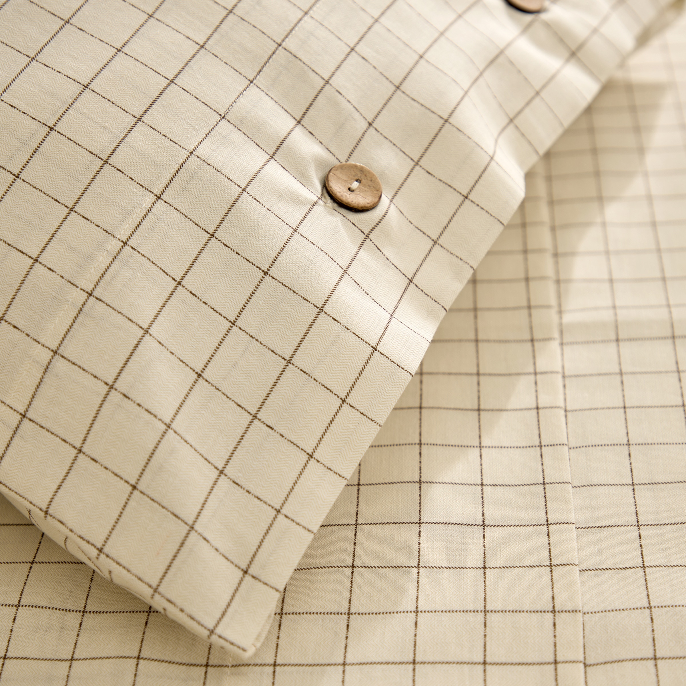 Conjunto de Lençóis com Lençol Ajustável Kaja Bege-3