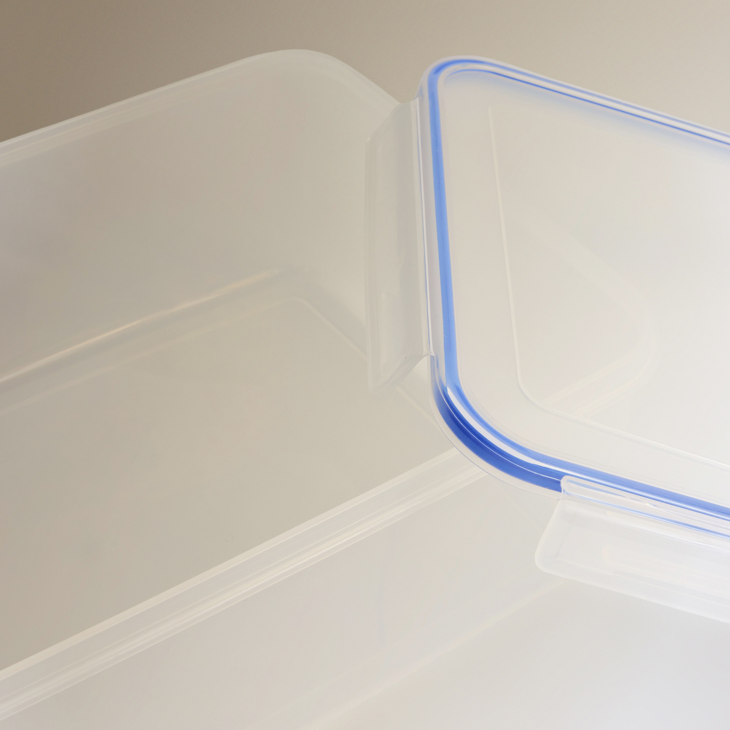 Hermético de plástico rectangular El Corte Inglés Transparente-3