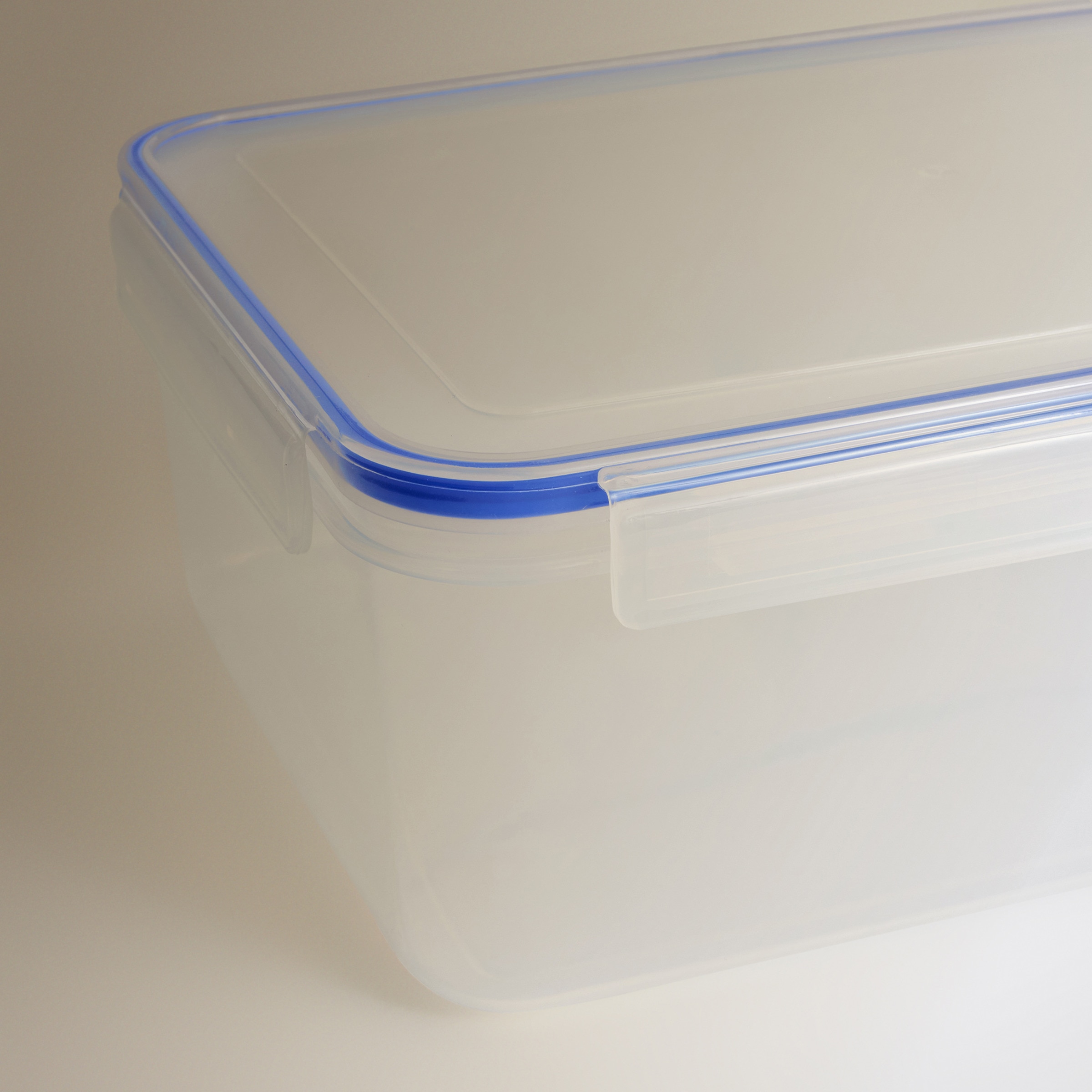 Hermético de plástico rectangular El Corte Inglés Transparente-2