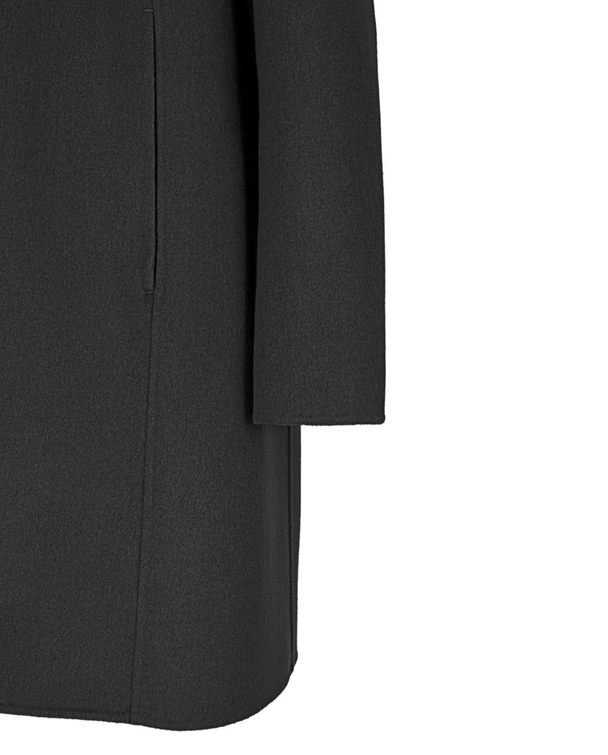 Sobretudo Comprido com Capuz Acolchoado Desmontável Preto-5