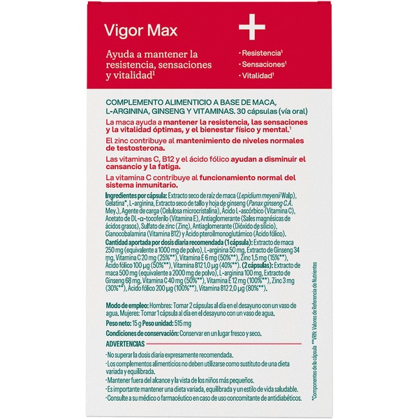 Vigor max revitalising for him and her container 30 capsules