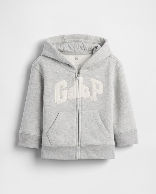 Imagem 0 de Sweatshirt Vintage Suave para Bebé com Fecho de Correr com Logótipo e Capuz com Orelhas de Urso