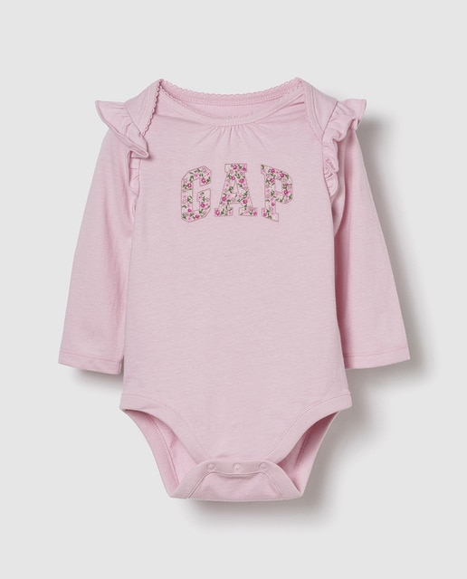 Imagem 0 de Bodysuit de Bebé em Algodão Orgânico com Folhos e Logótipo