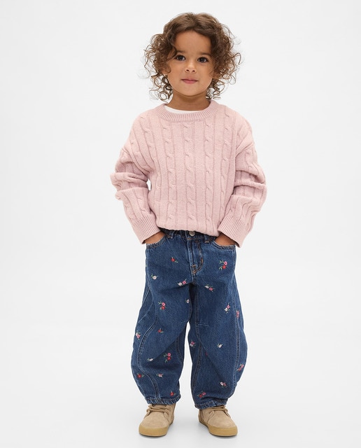 Imagem 0 de Jeans Florais de Bebé e Criança Pequena