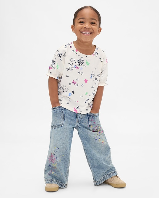 Imagem 0 de Jeans Largas de Bebé e Criança Pequena