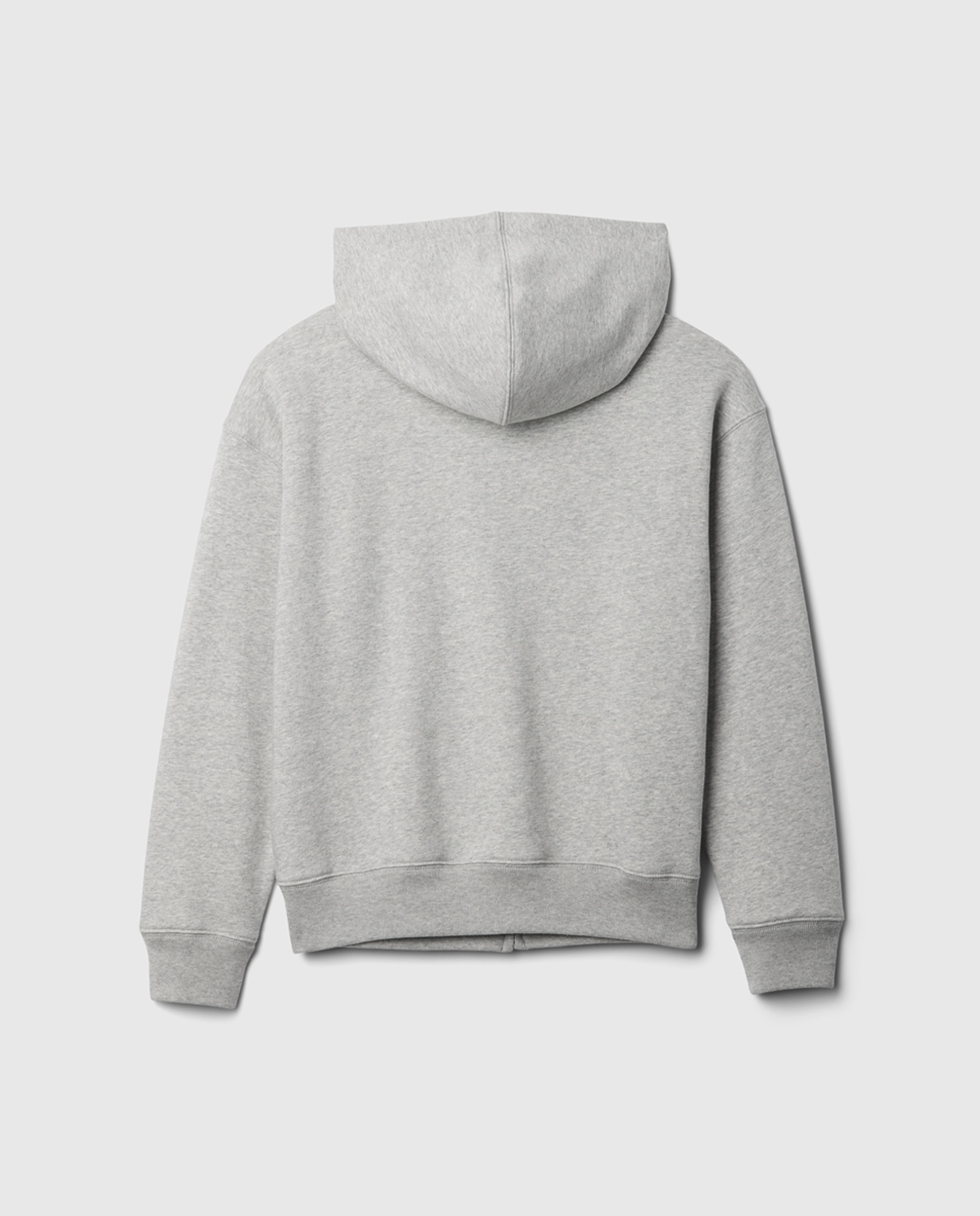 Sweatshirt com Capuz com Fecho de Correr Kids Relaxed Logo Cinzento-2