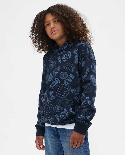 Imagem 0 de Sweatshirt Relaxed de Criança com Capuz e Estampado Oco