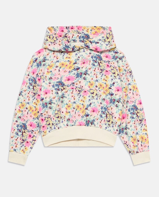 Imagem 0 de Sweatshirt Estampada Fechada com Capuz e Bolso Canguru