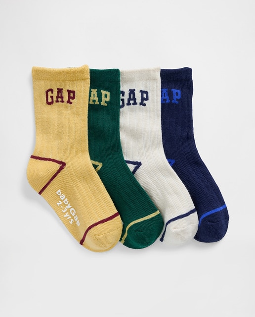 Imagem 0 de Pack de 4 Pares de Meias de Bebé e Criança Pequena com Logótipo