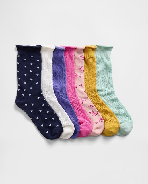 Imagem 0 de Pack de 7 Pares de Meias Crew com Malha