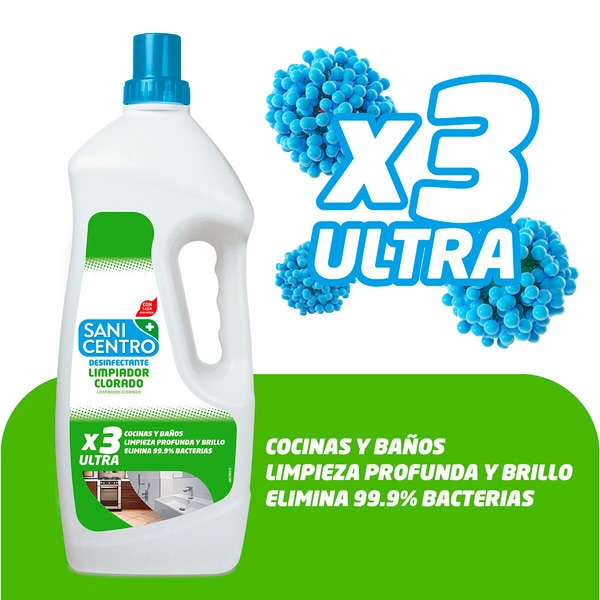 Desinfectante com Lixivia para Cozinhas e Wc embalagem 2 L