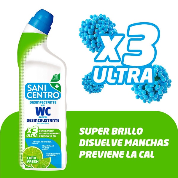 Gel para wc Anticalcá Frescura Lima embalagem 1 L