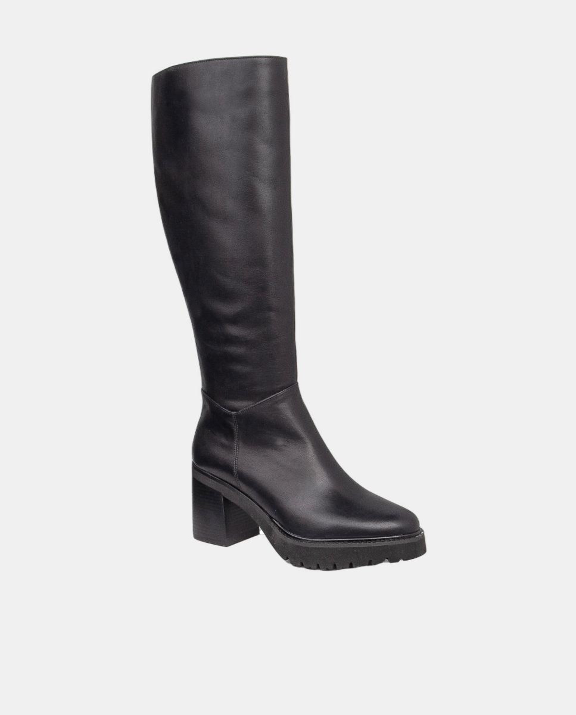 Botas com Fecho de Correr Preto-2