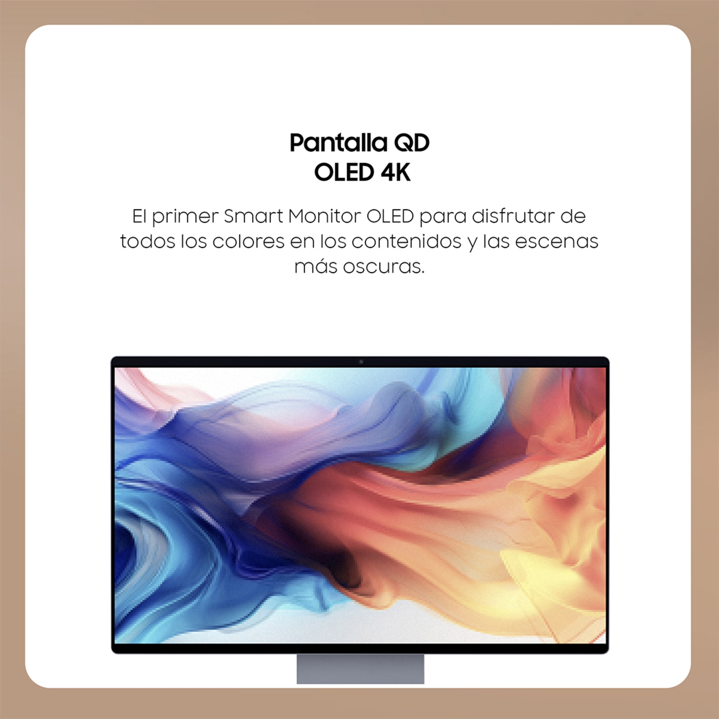 Monitor Gaming 80 cm (32") Samsung Smart Monitor M9 LS32FM902SUXEN, OLED, UHD 4K, 165 Hz, 0,03 ms, FreesSync Premium Pro con altavoces Plateado carbón-3
