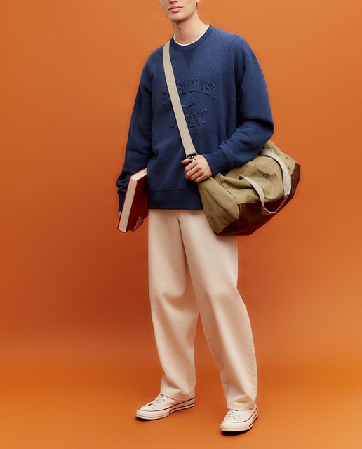 Imagen 0 de Sudadera cuello caja con efecto doble prenda.