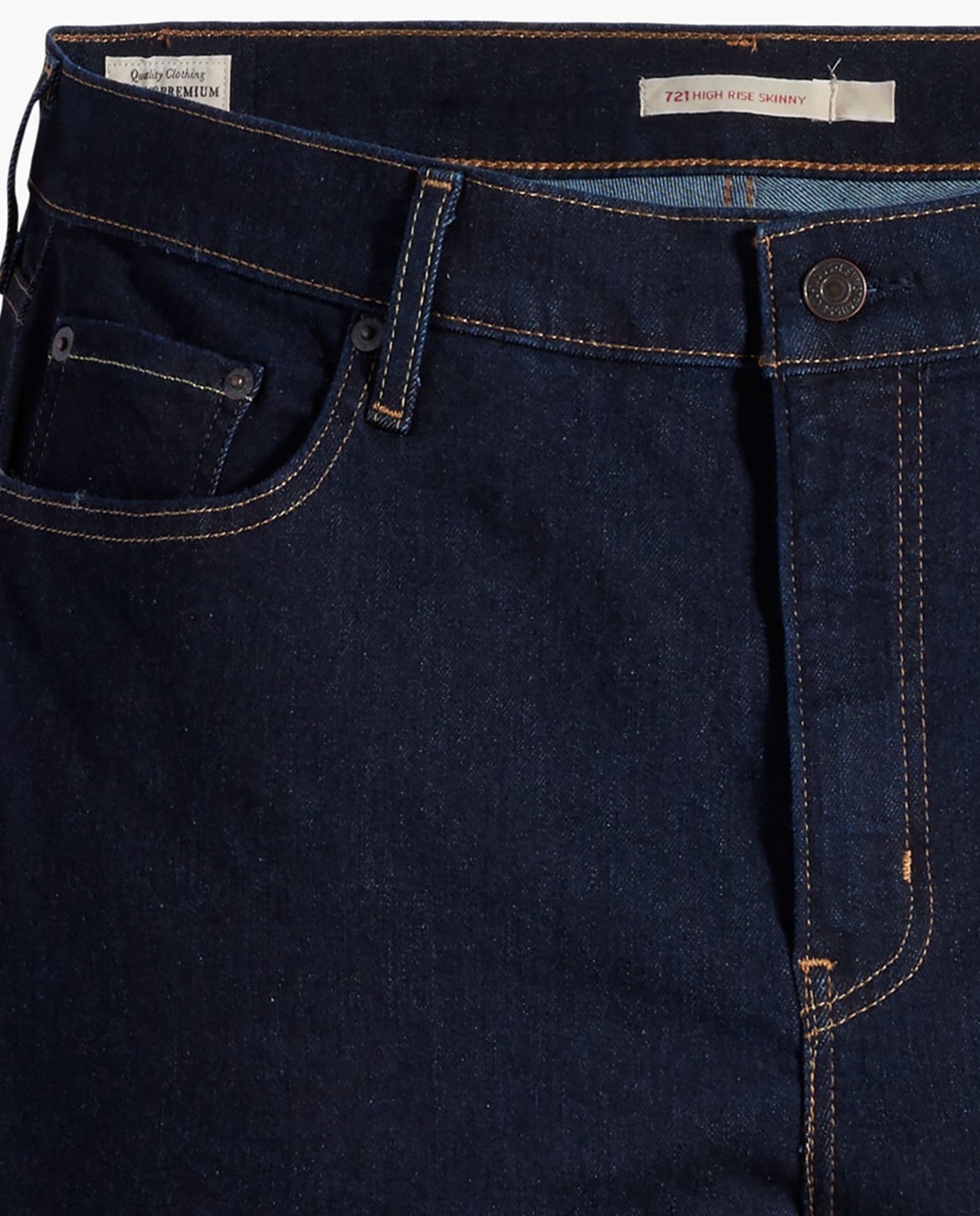 Jeans 721 Skinny com lavagem escura Azul-marinho-5
