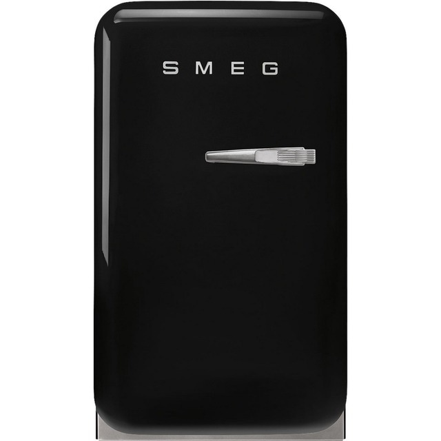 Imagem 0 de Frigorífico de 1 Porta Smeg Anni 50 FAB5LBL6, Frio Estático, 34 litros, com Abertura à Esquerda - Preto