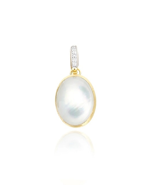 Imagem 0 de Pendente Dolcevita "Boules" em Ouro, Diamantes e Madrepérola (medium)