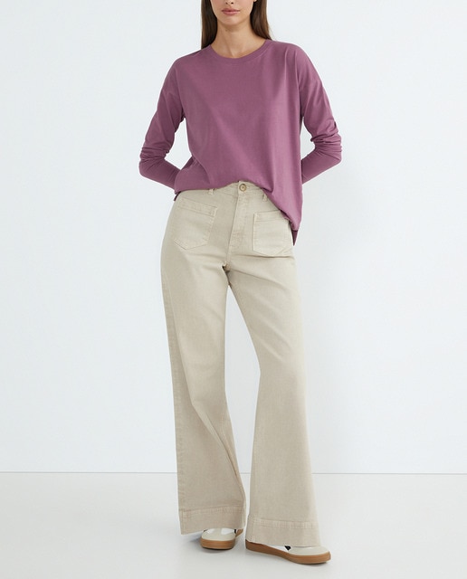 Imagen 0 de Pantalón mujer denim bolsillo frontal