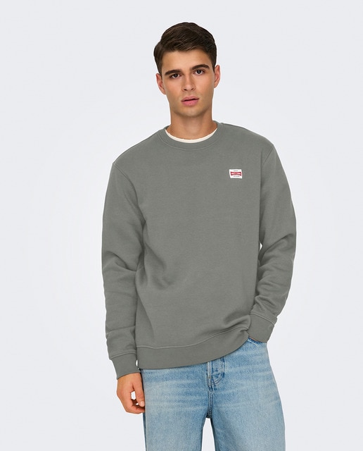 Imagem 0 de Sweatshirt Regular Fit com Decote Redondo