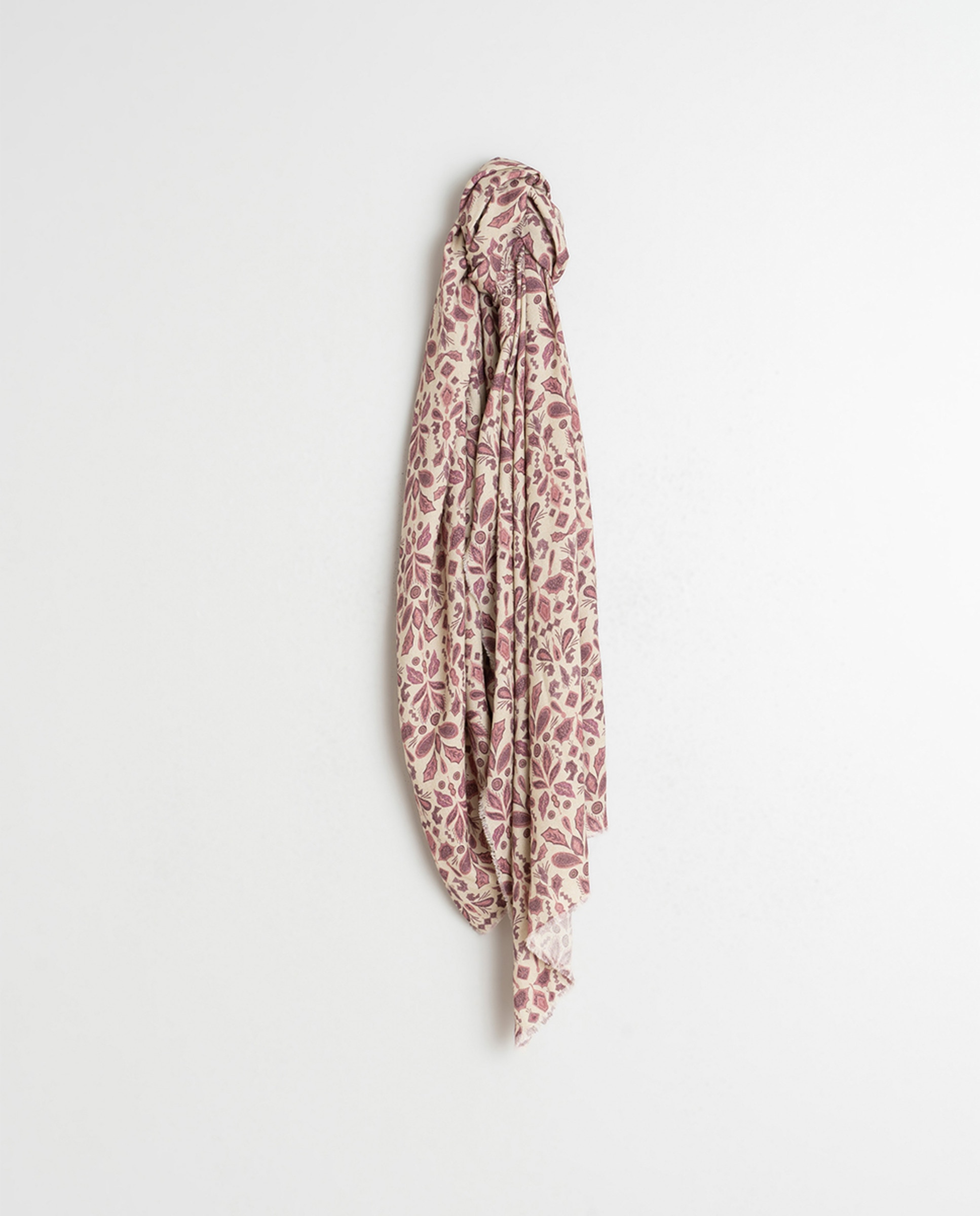 Écharpe Comprida Estampada Fúcsia-1
