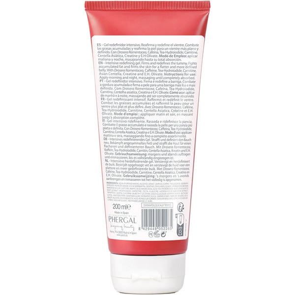 Vientre Plano Intensiv reduzierendes Gel Glättet und definiert den Bauch Rohr 200 ml