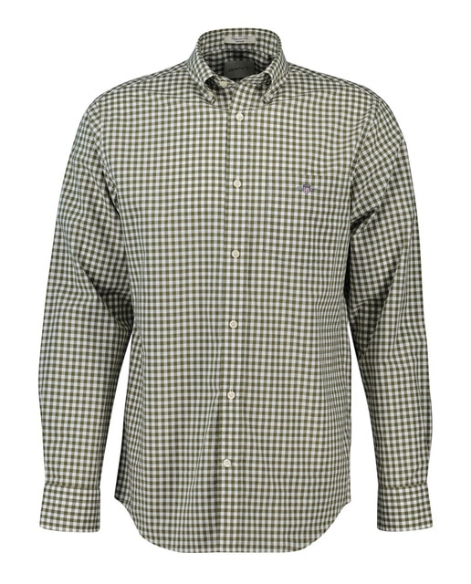 Imagem 0 de Camisa Regular Fit Tamanhos Grandes aos Quadrados e em Popelina