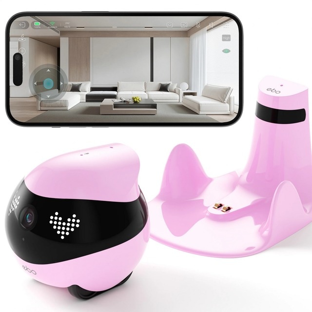 Imagem 0 de Robot de Companhia Enabot de Monitorização Inteligente Ebo Air 2 - Rosa