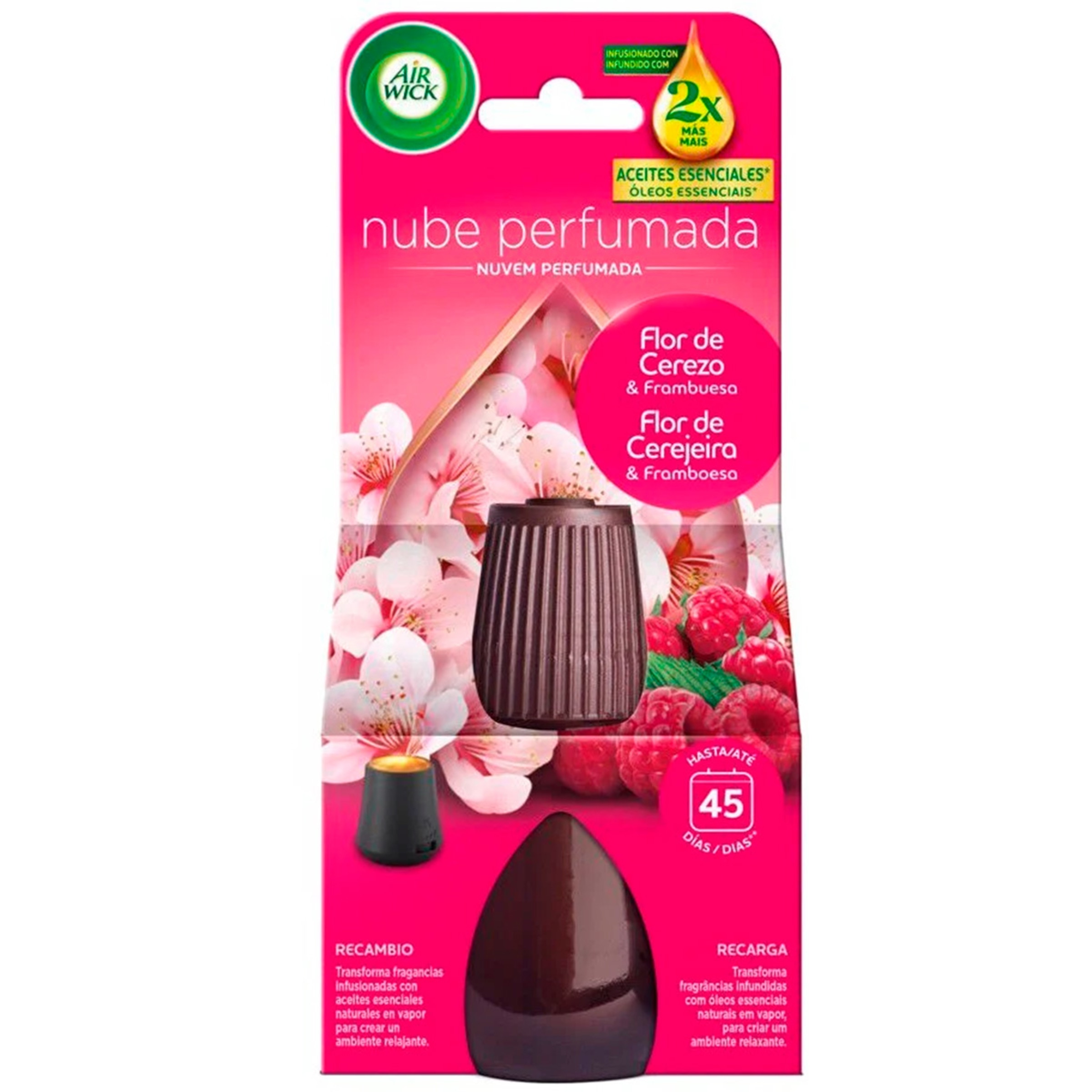 Ambientador Nuvem Recarga Flor Cerejeira embalagem 20 ml