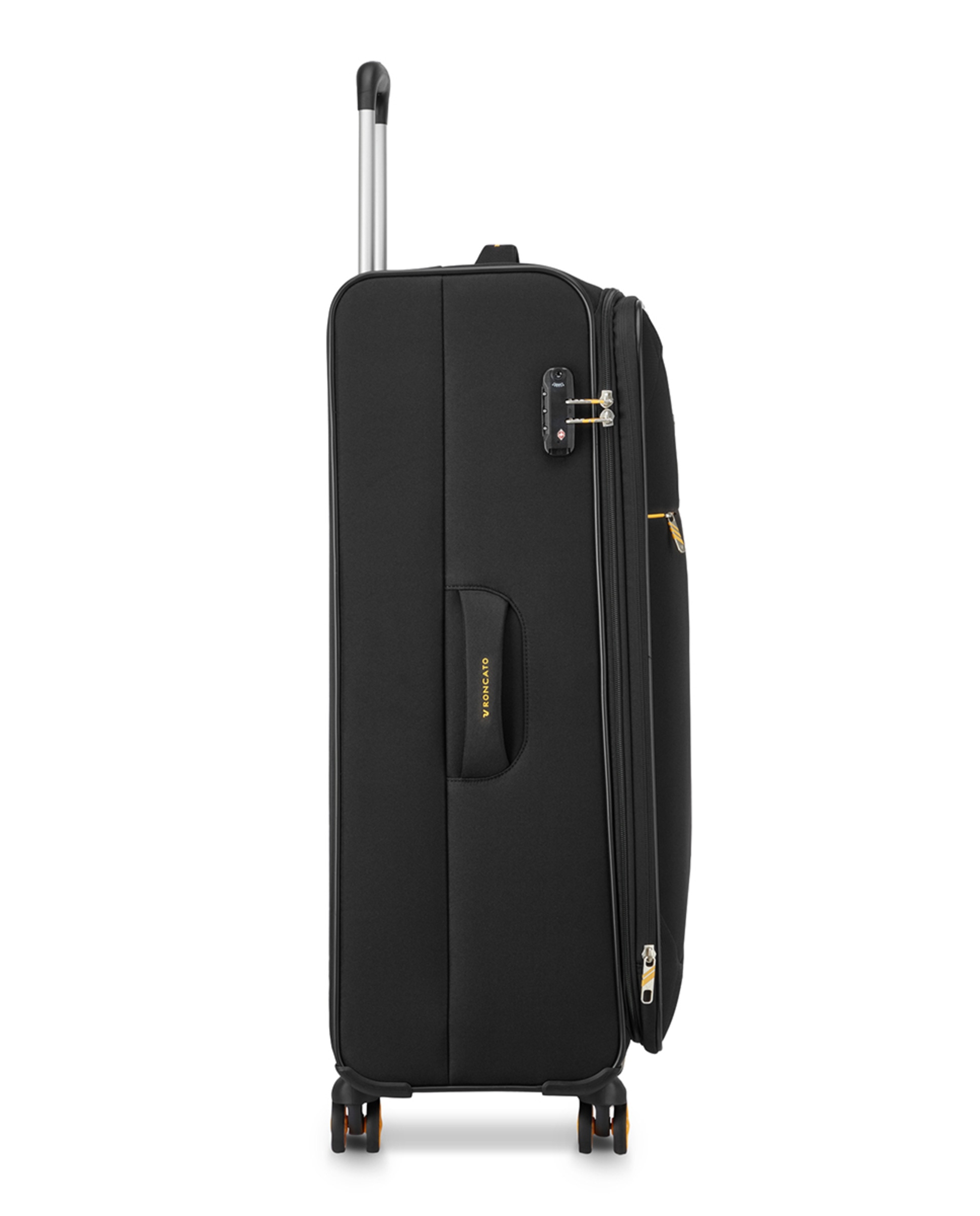Trolley Grande Smile 2.0 DLX Flexível Expansível com Capacidade até 96 L Preto-4