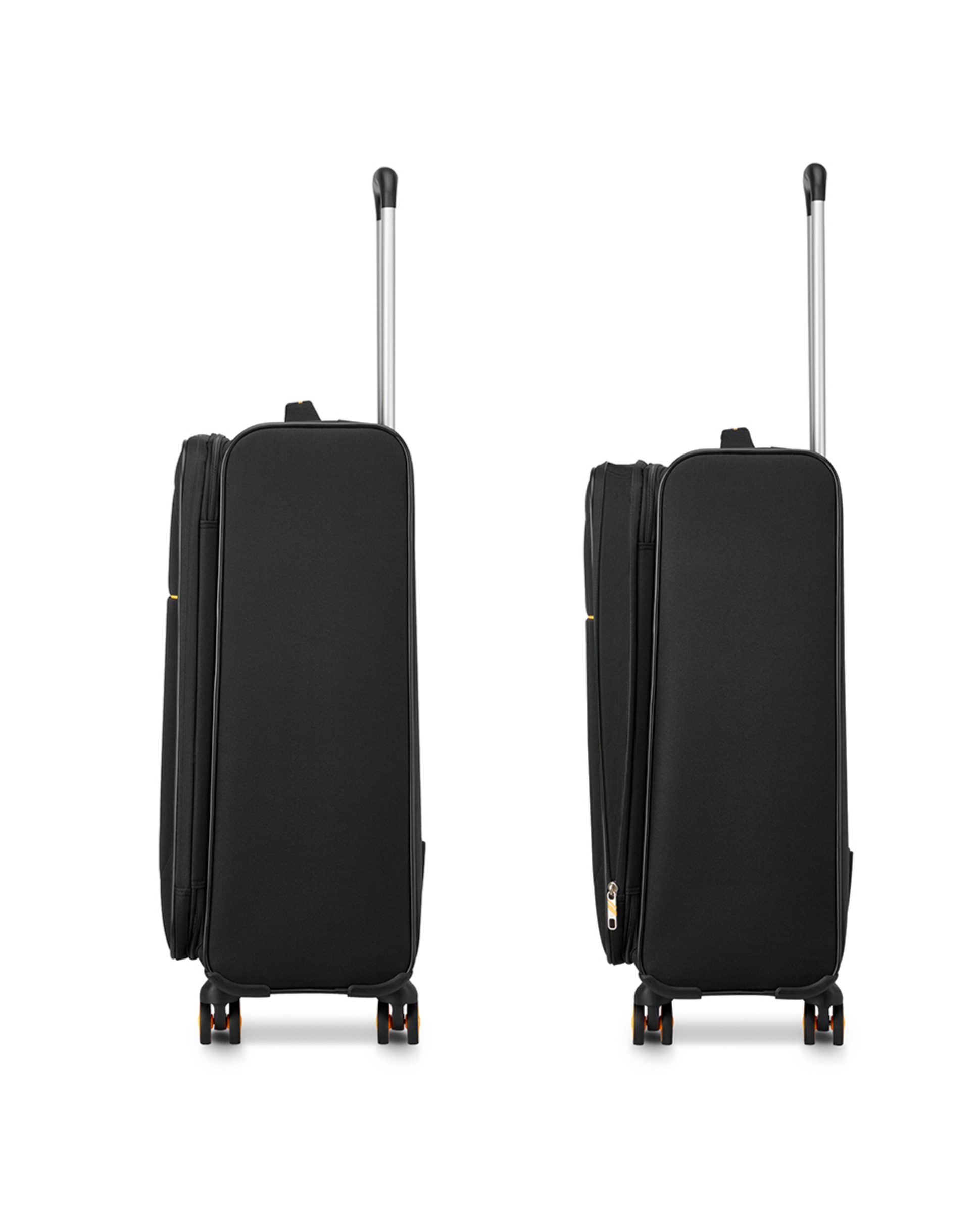 Trolley Médio Smile 2.0 DLX Flexível Expansível com Capacidade até 78 L Preto-5