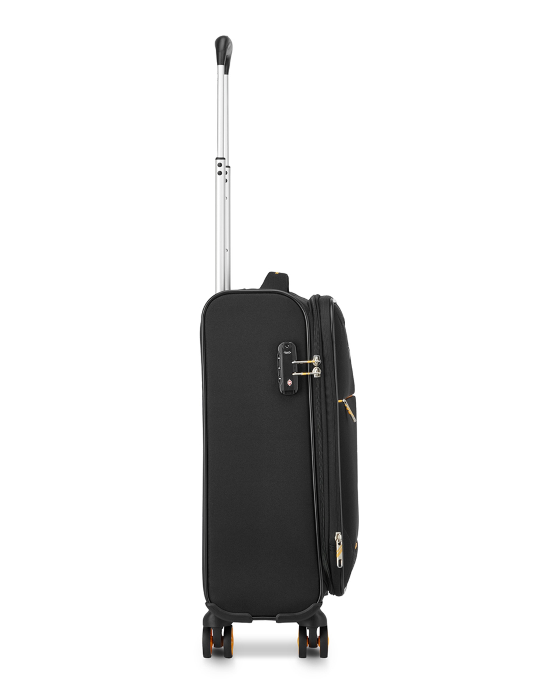 Trolley de Cabine Smile 2.0 DLX Flexível Expansível com Capacidade até 42 L Preto-4