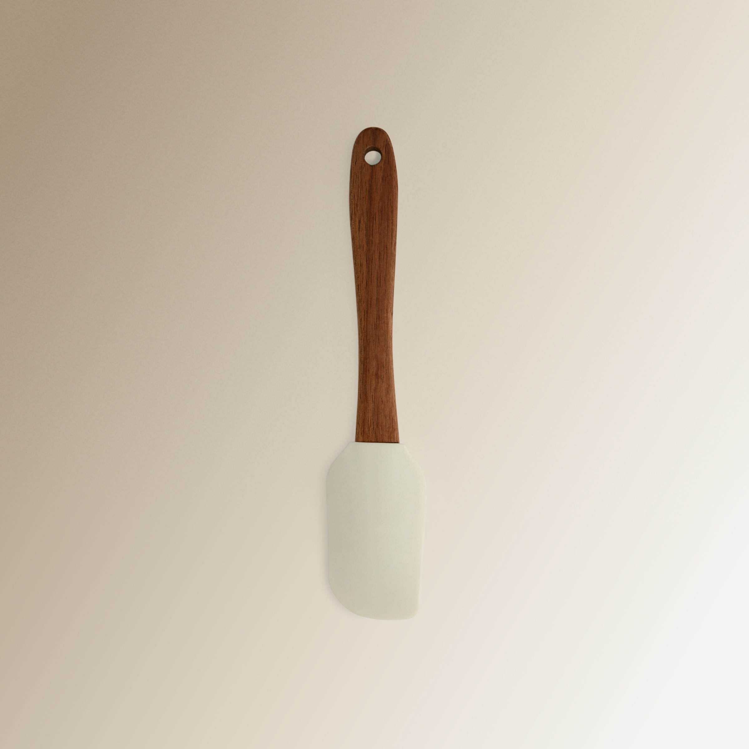 Espátula de silicone e madeira El Corte Inglés Creme/Madeira-1