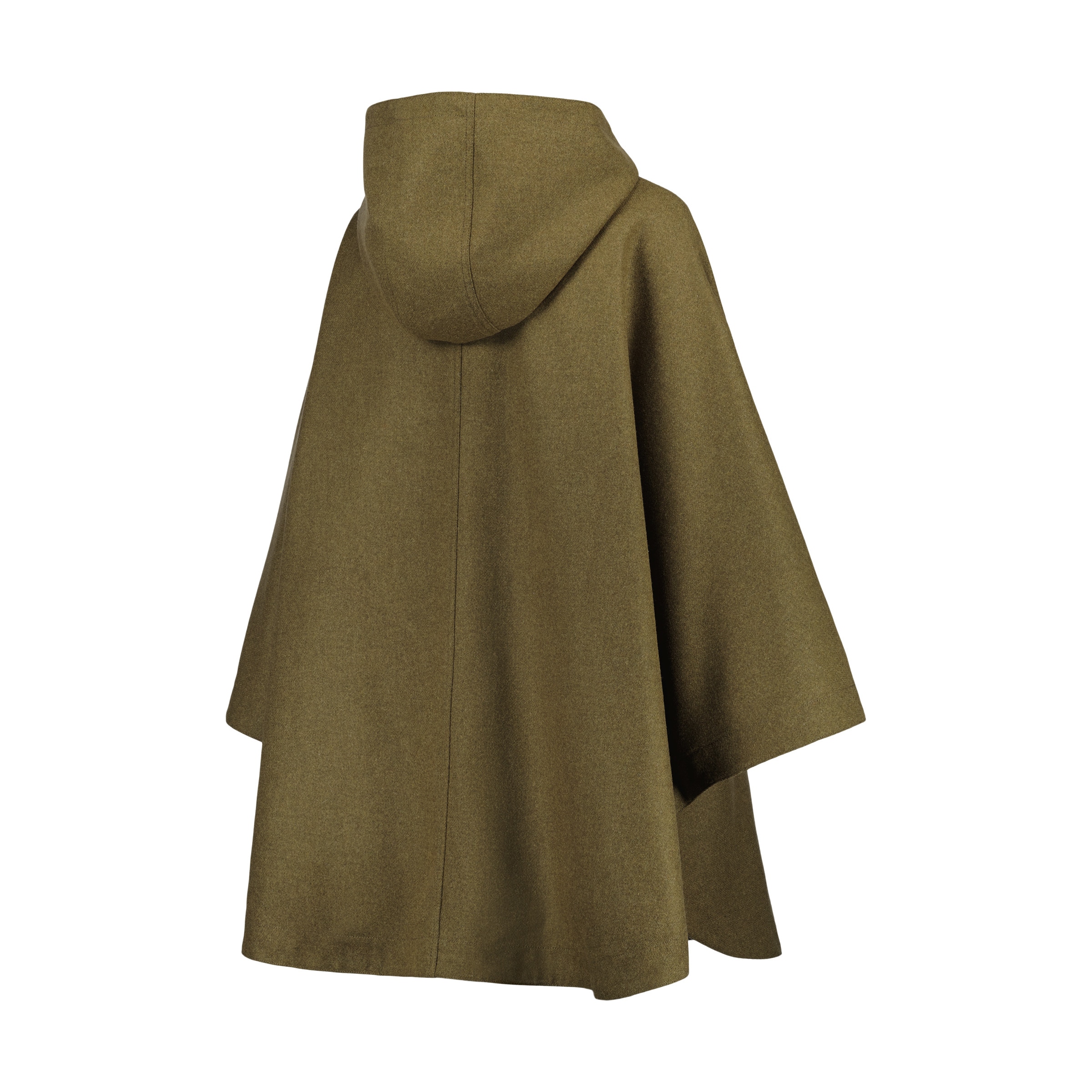 Capa de Lã de Mulher Verde-6