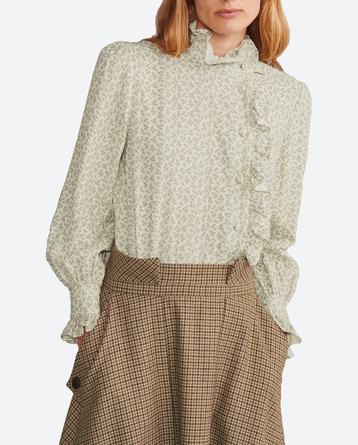 Imagen 0 de Camisa de mujer volante cruzado