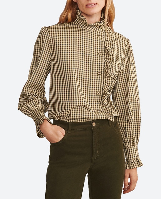 Imagen 0 de Camisa de mujer volante cruzado