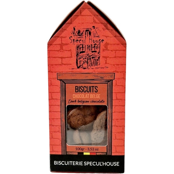 Belgian chocolate biscuits case 100 g