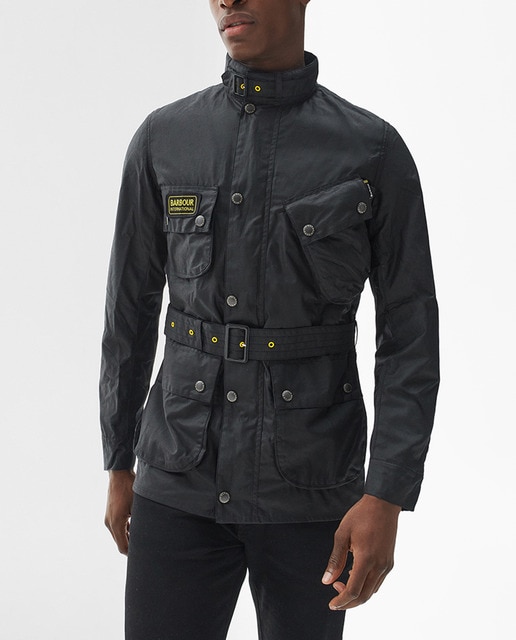 Imagen 0 de Chaqueta de hombre con cuello ajustable y cinturón