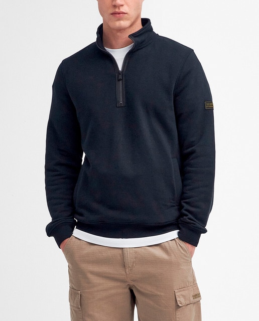 Imagen 0 de Sudadera de hombre de cuello alto con cierre de media cremallera