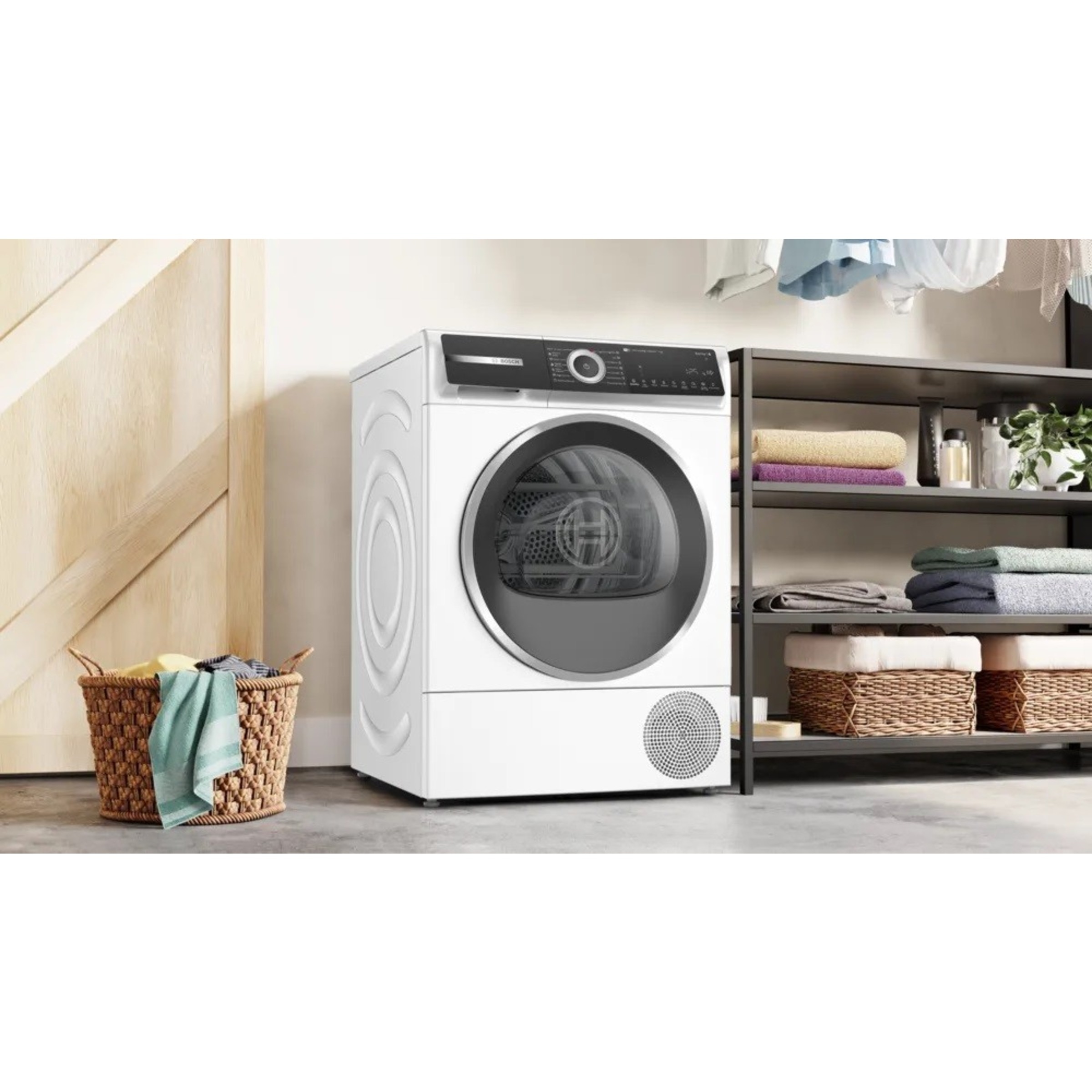 Máquina de Secar Roupa Bosch Serie 6 WQH246B0ES Bomba de Calor de 9 kg - Branco Branco-4