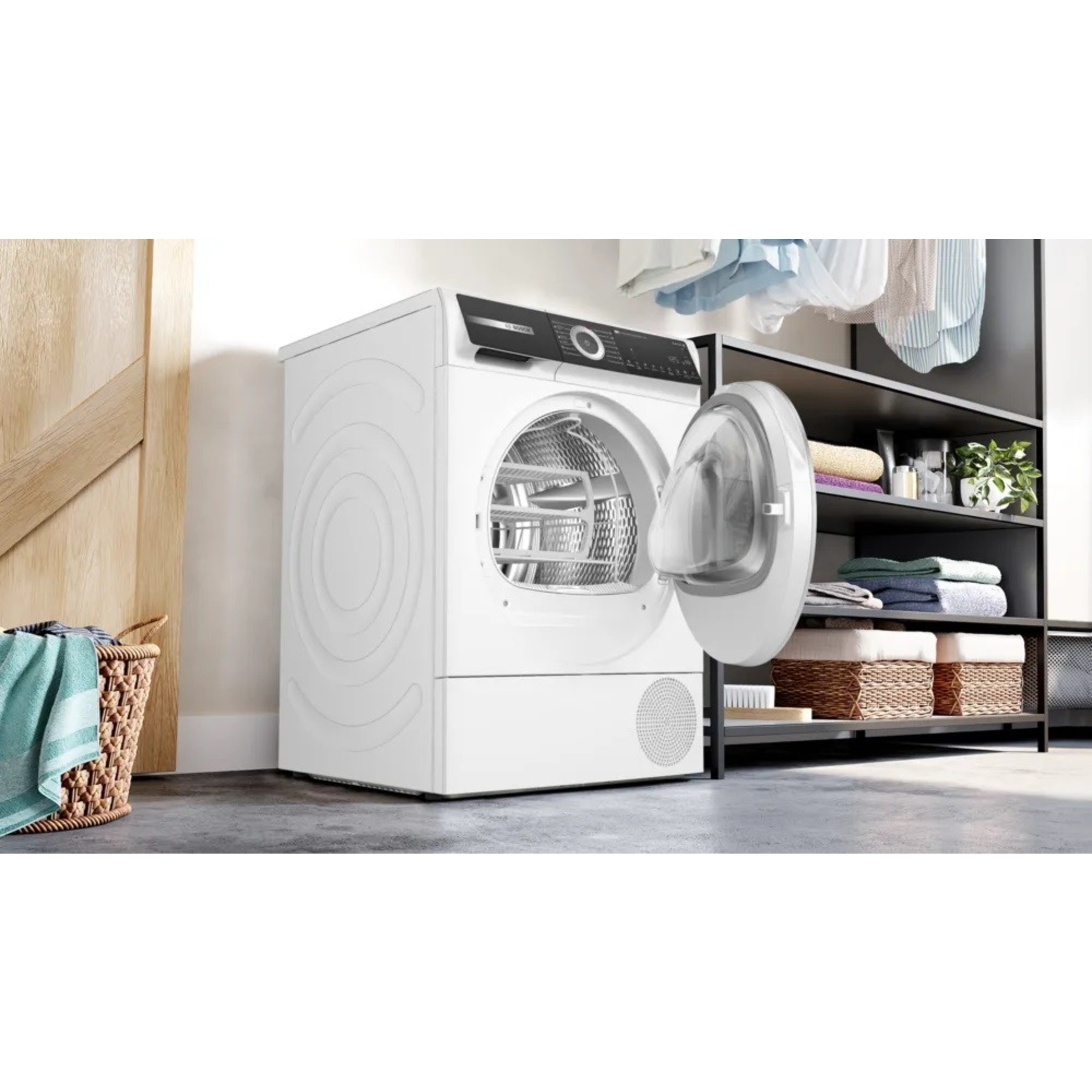 Máquina de Secar Roupa Bosch Serie 6 WQH246B0ES Bomba de Calor de 9 kg - Branco Branco-3