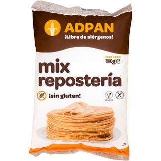 mix repostería sin gluten y vegano envase 1 kg - Adpan