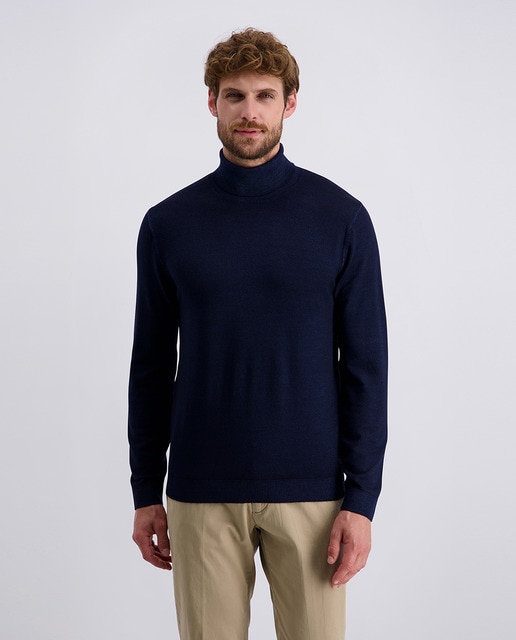 Imagem 0 de Camisola de Malha Fina de Lã Merino com Gola Alta